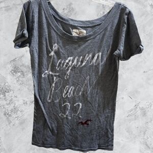 Hollister Gray Laguna Beach 22 Short Sleeve Top